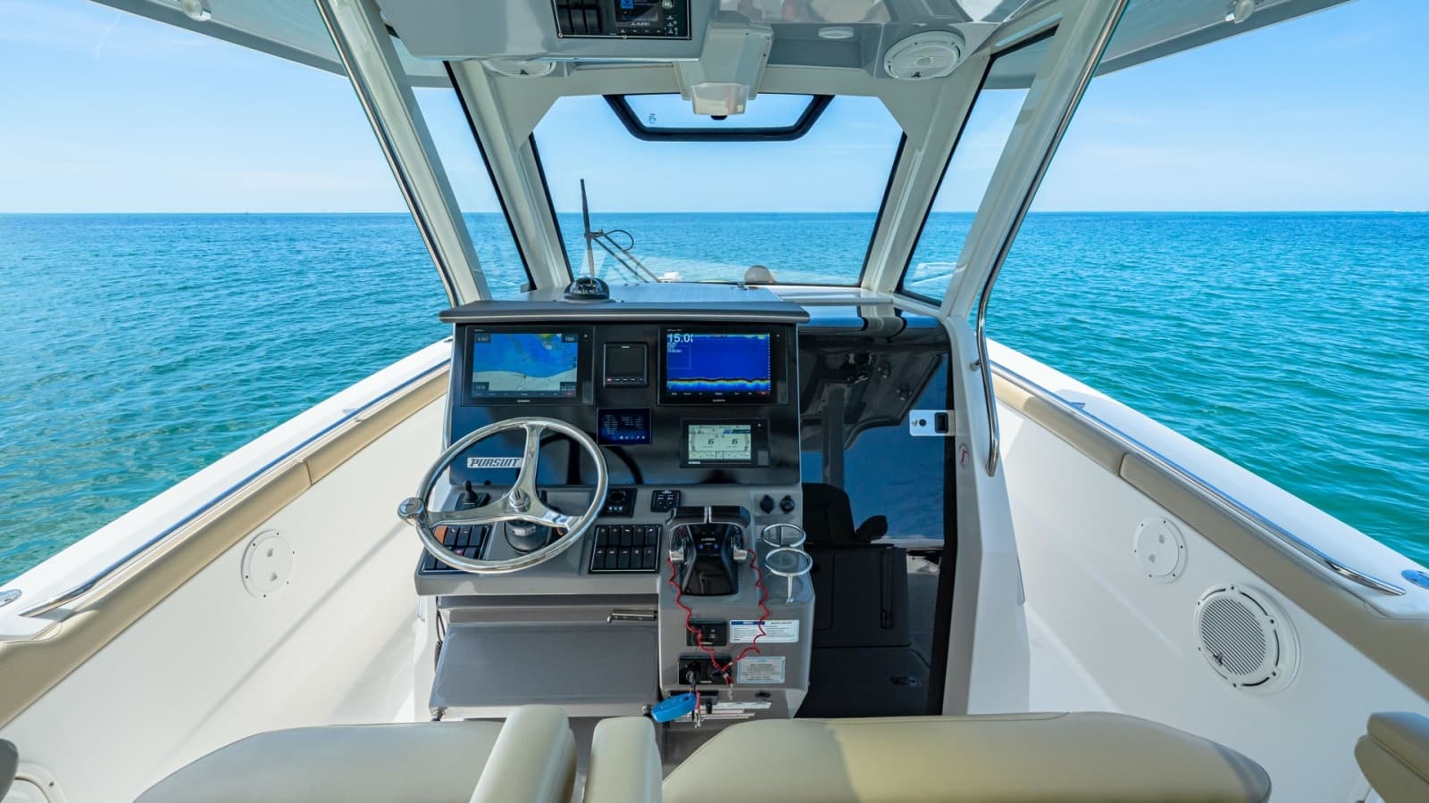 Helm Station with Ocean View
