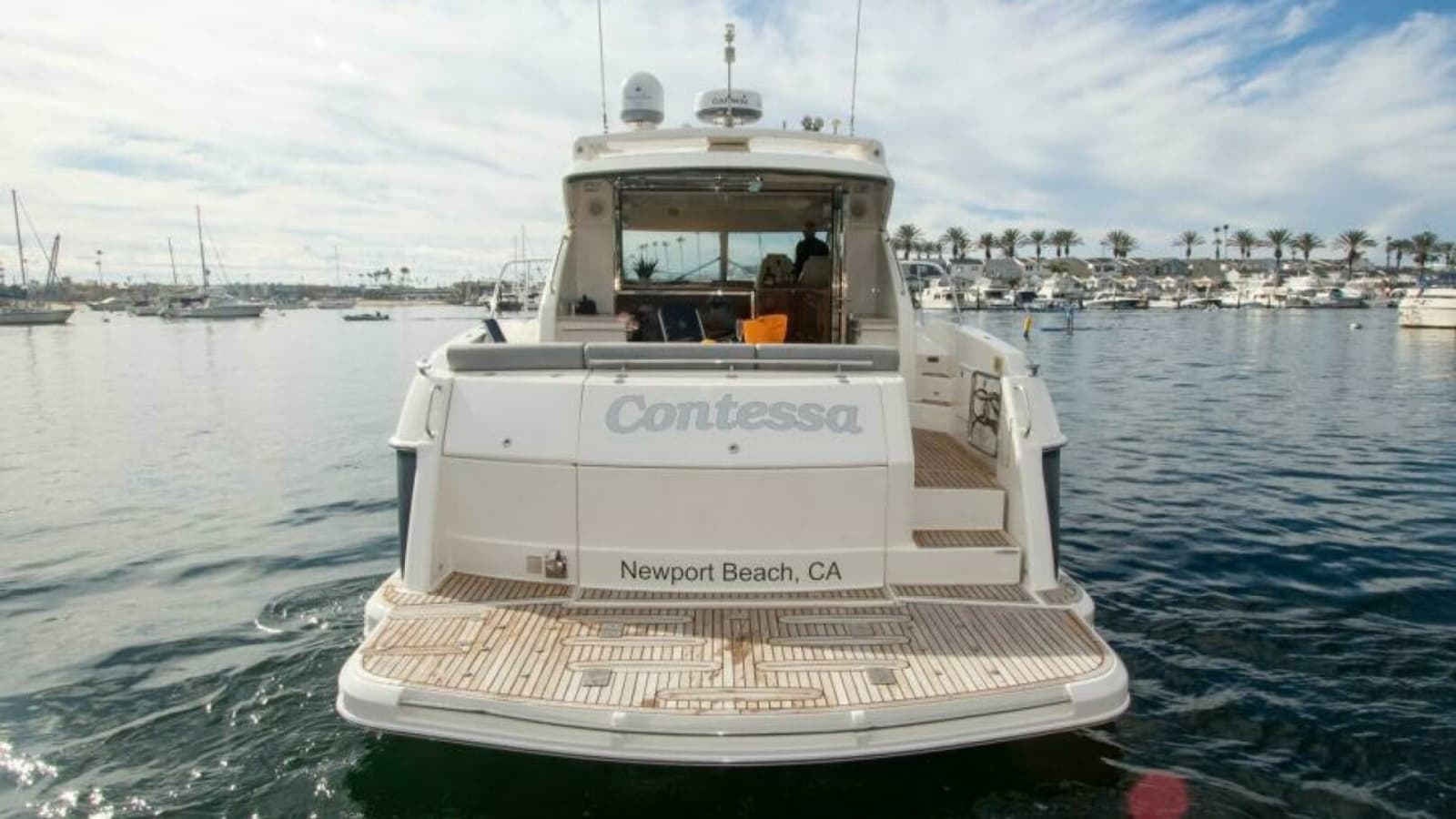 2012 Riviera 50 Sport Yacht "Contessa" - Aft Deck with Swim Platform
