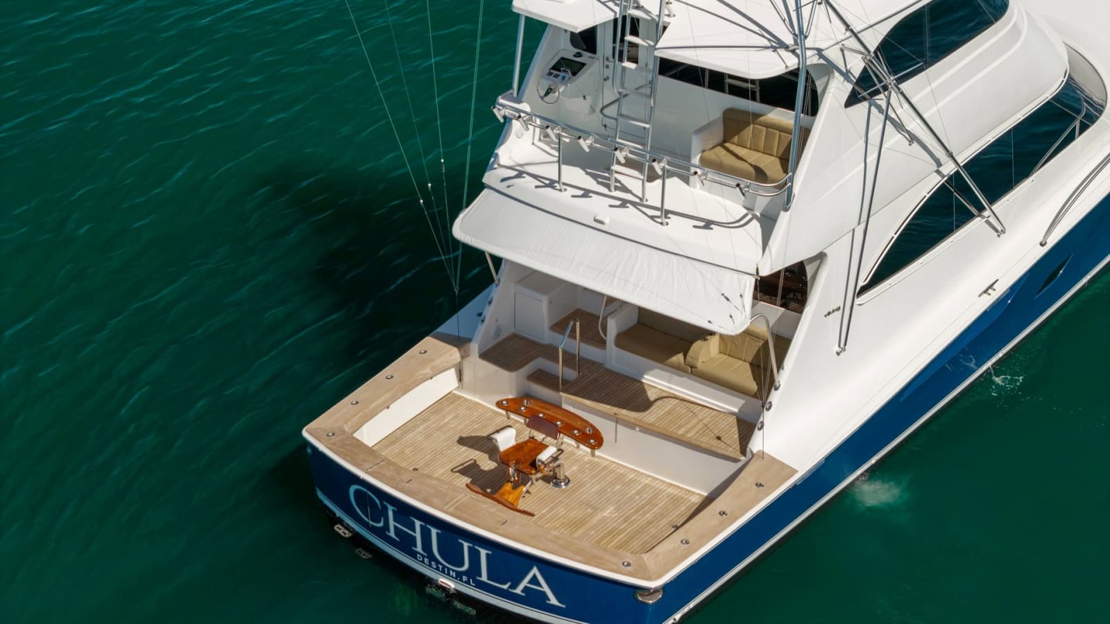 2015 Viking 76 Enclosed Bridge- CHULA- Cockpit