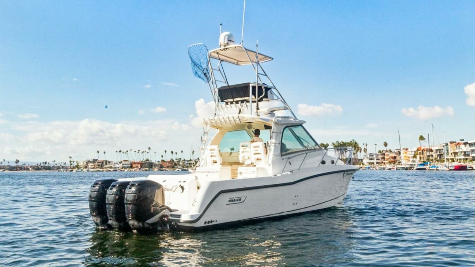 Aft View with Triple Outboards