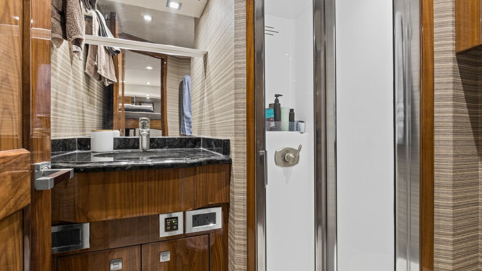 2017 72 Viking Enclosed Bridge Share-E Crew Stateroom and Head (1)