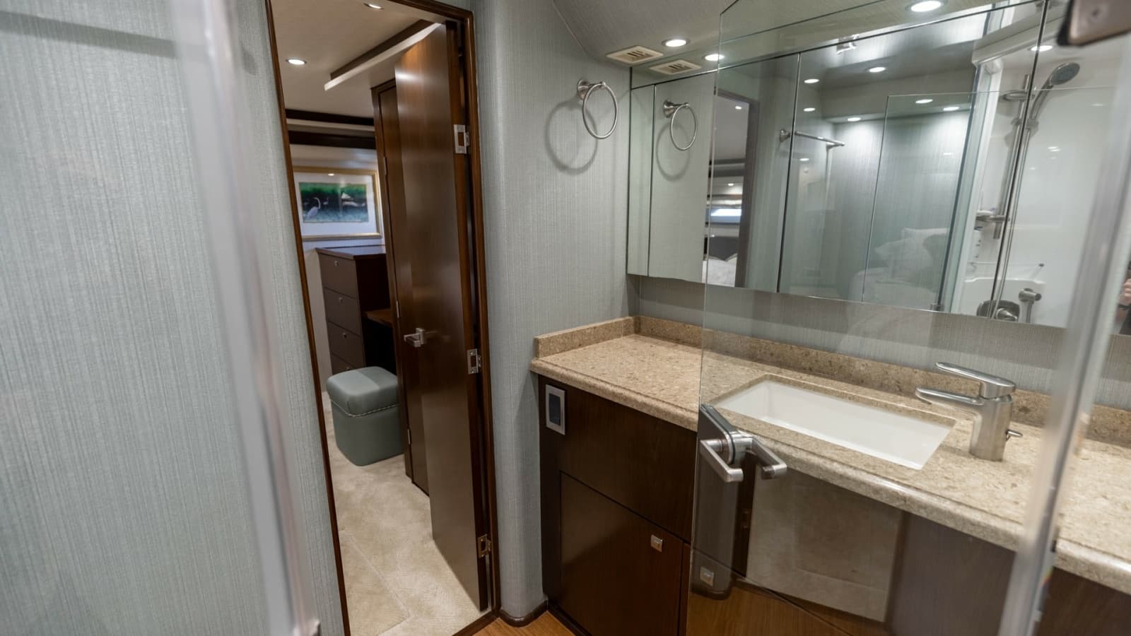 2015 Viking 76 Enclosed Bridge- CHULA- Master Stateroom Head