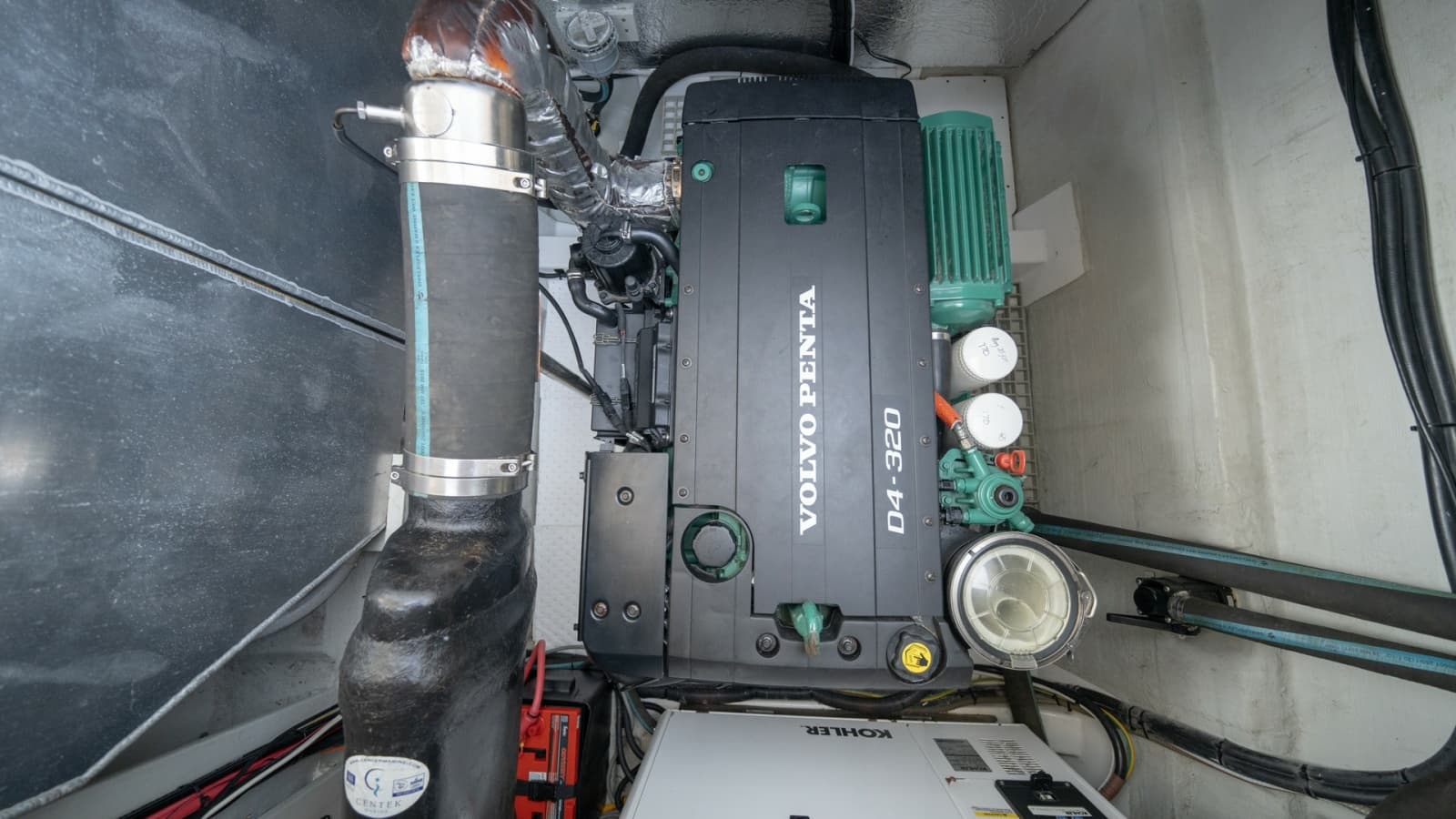 Engine Room with Volvo Penta Engine