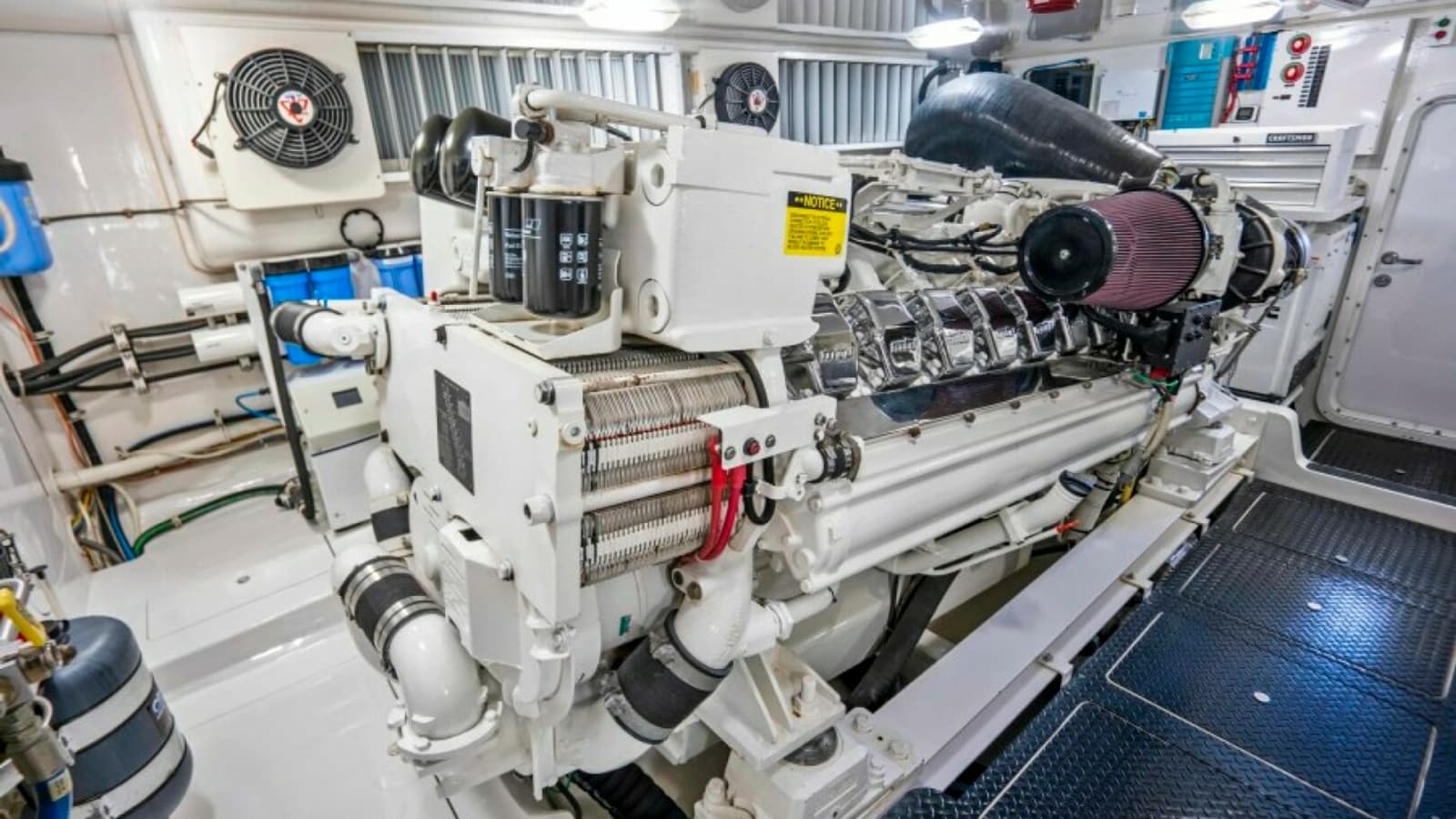 Engine Room with Twin Engines