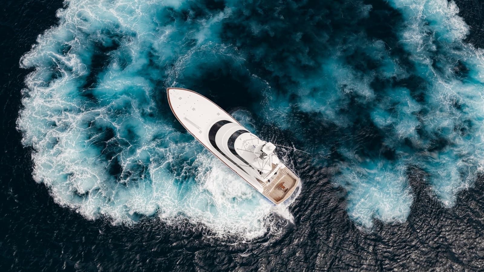 Aerial View of Viking 92 Enclosed Bridge
