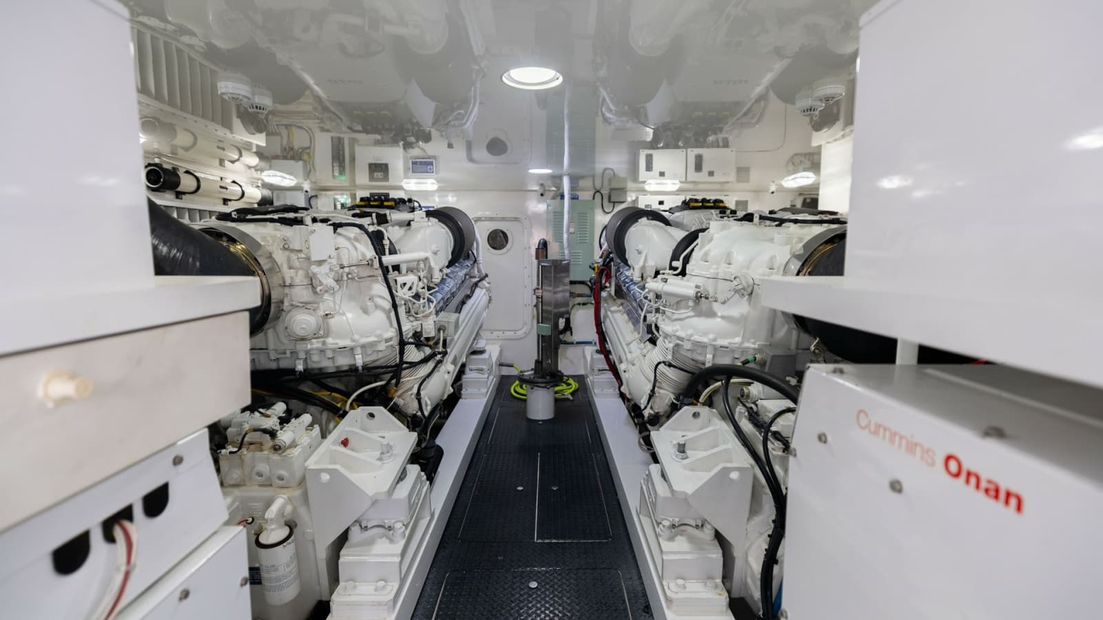 Spacious Engine Room with Twin Engines