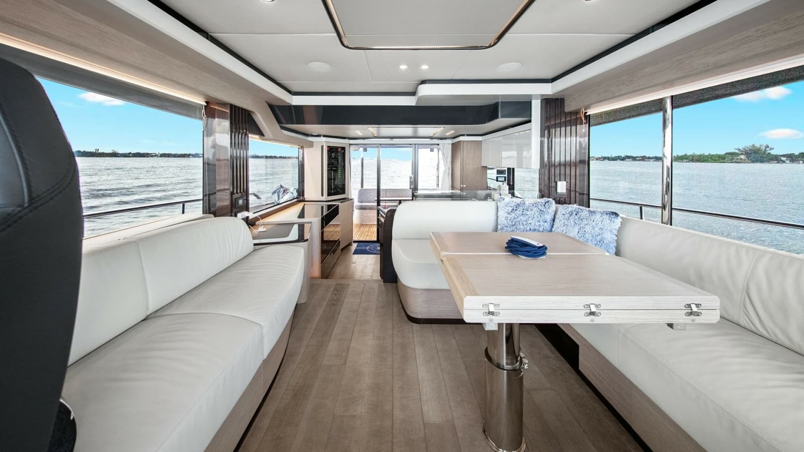 Spacious Main Salon with Panoramic Views