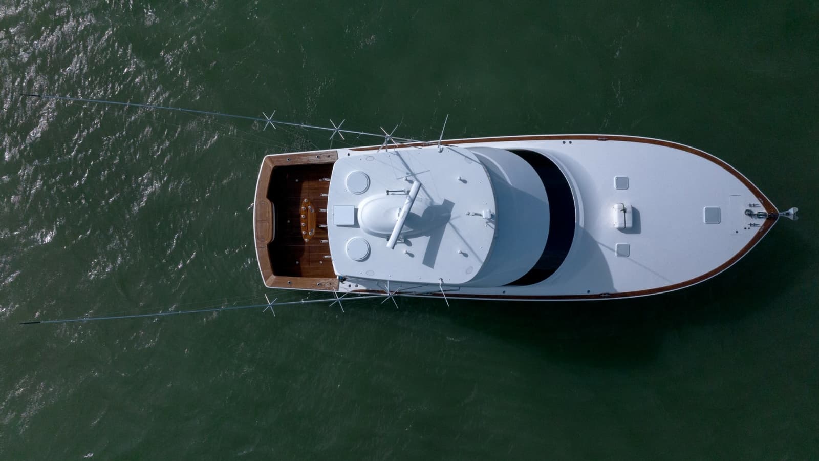 Aerial View of Flybridge and Deck