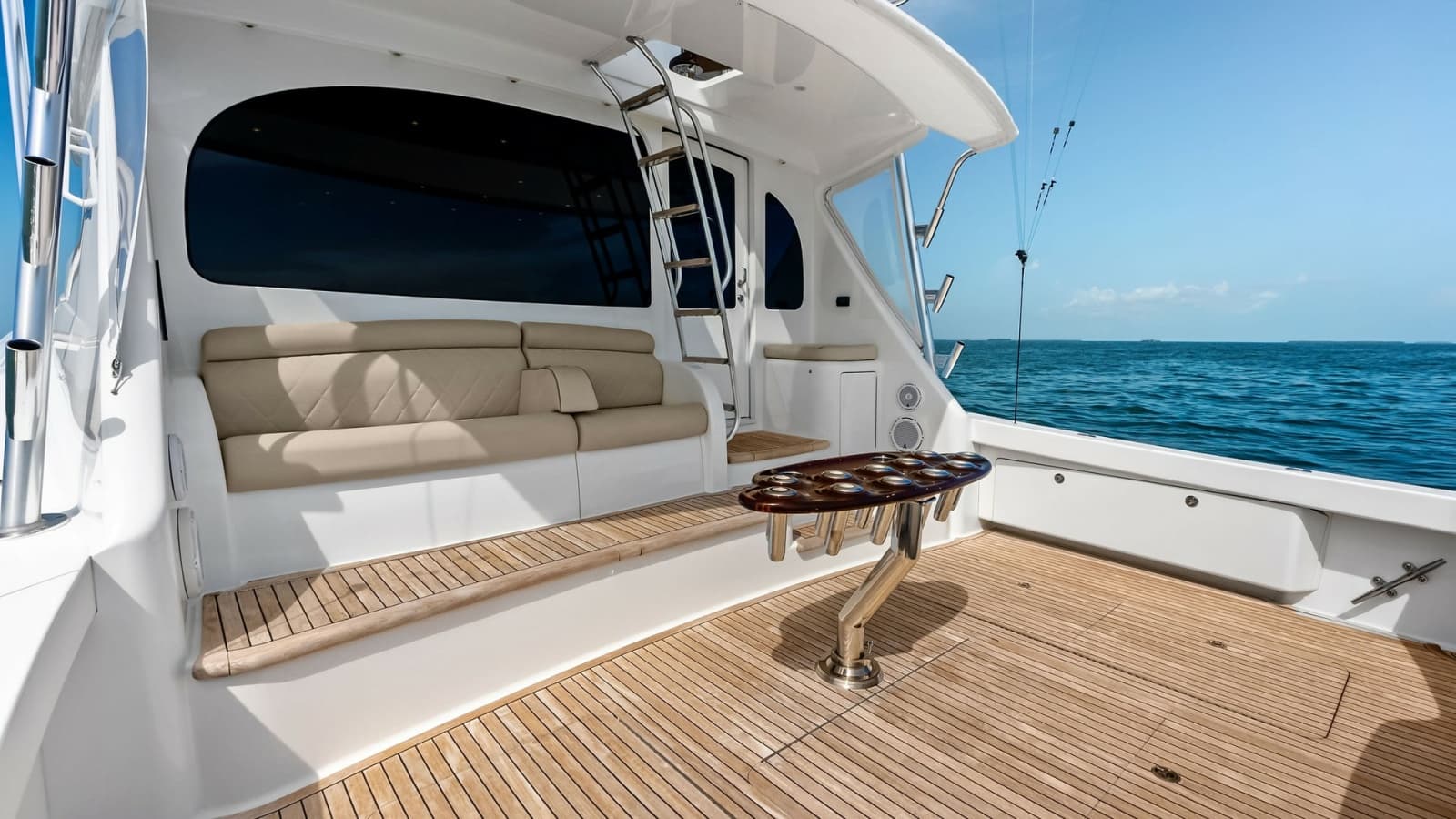 Spacious Cockpit with Teak Decking