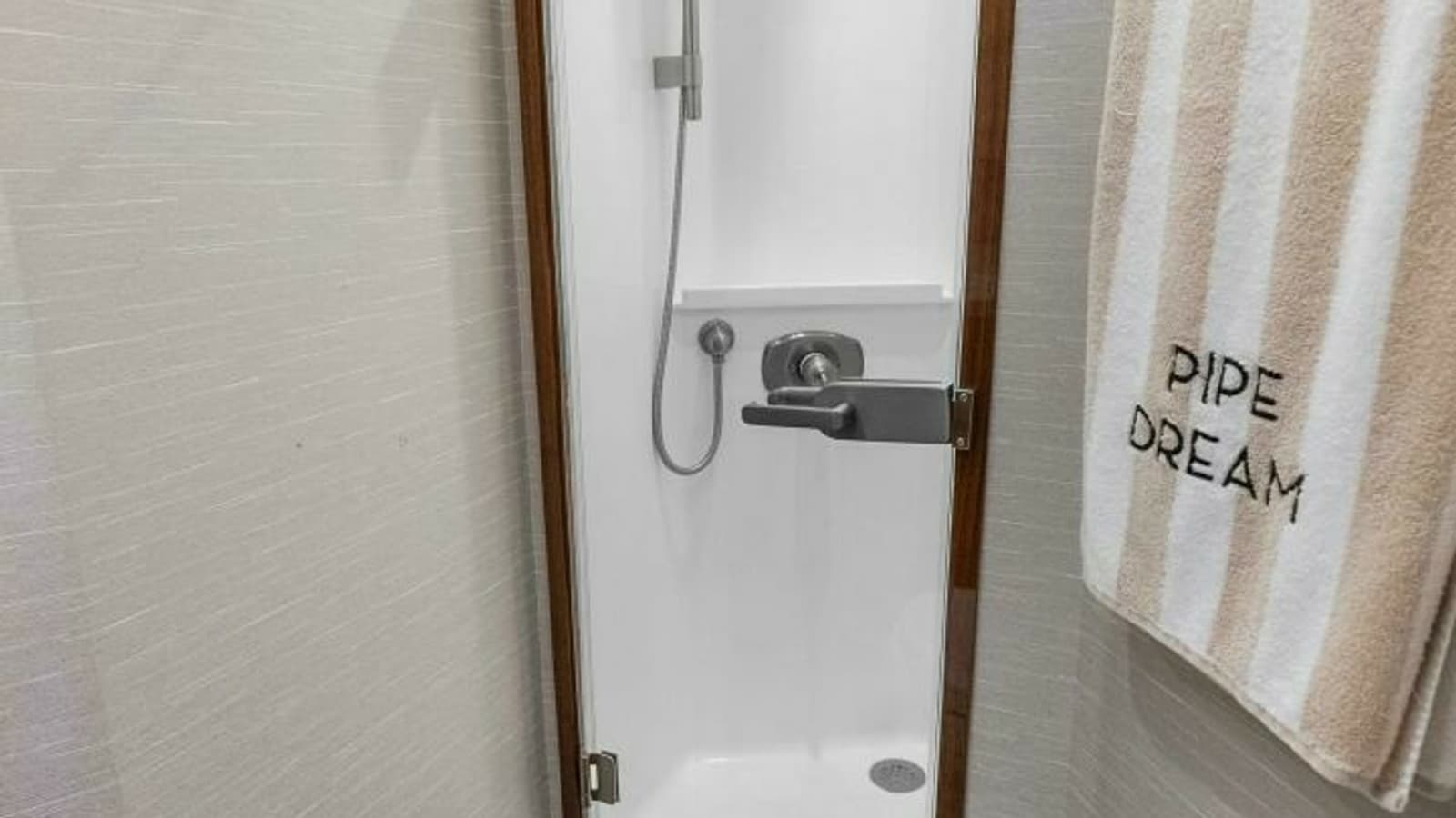 2022 Viking 68 Enclosed Bridge- PIPE DREAM- Forward Stateroom Head