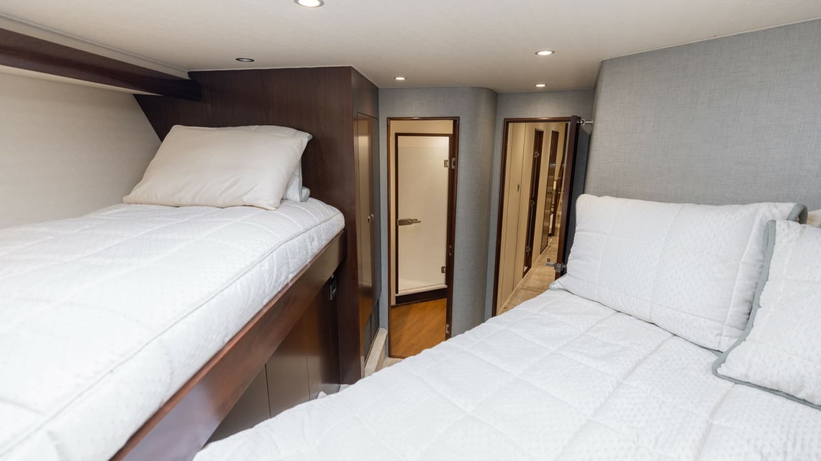 2015 Viking 76 Enclosed Bridge- CHULA- Forward Stateroom