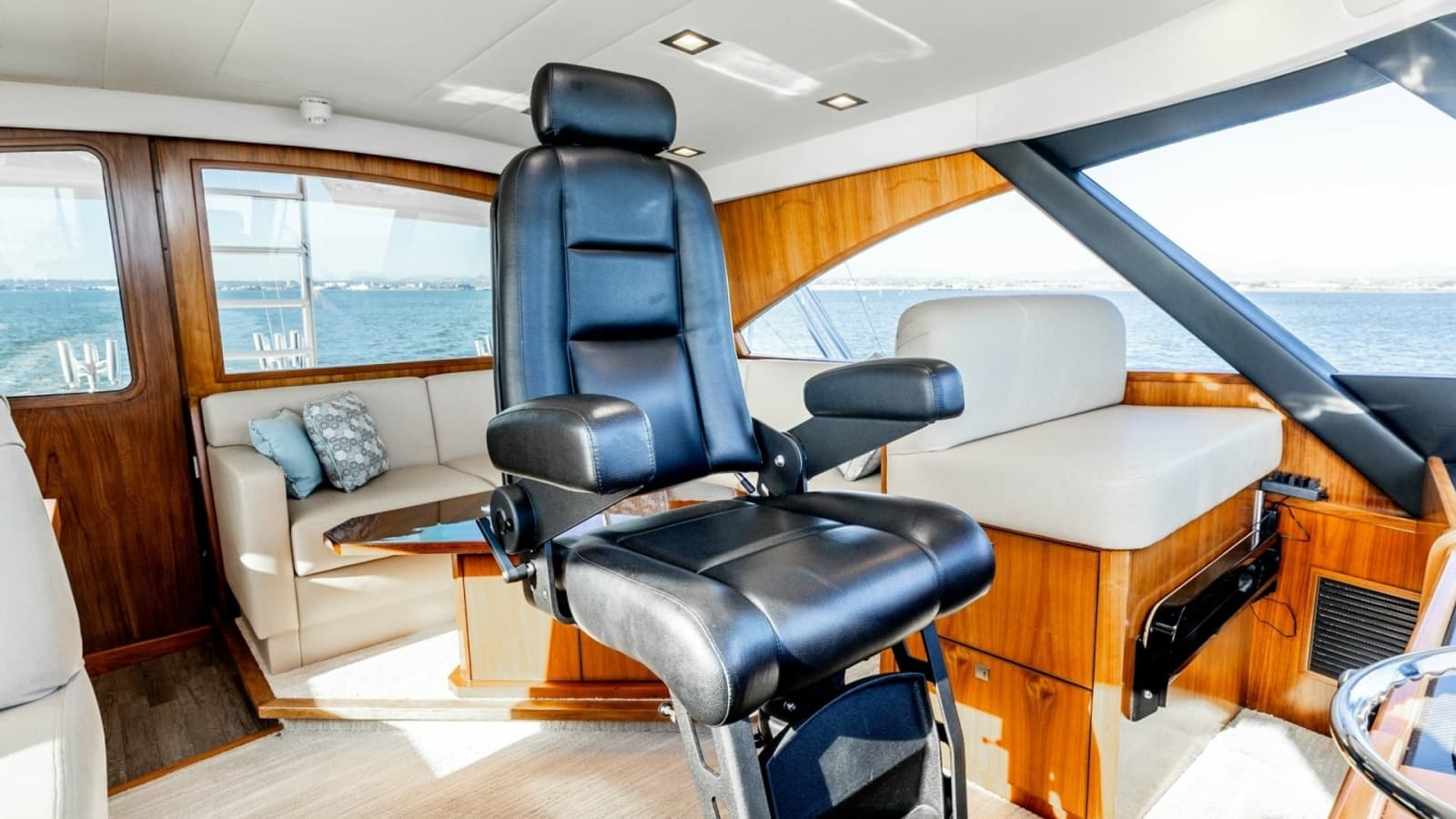 2018 Viking 72 Convertible "50 Caliber" - Spacious Helm with Command Chair