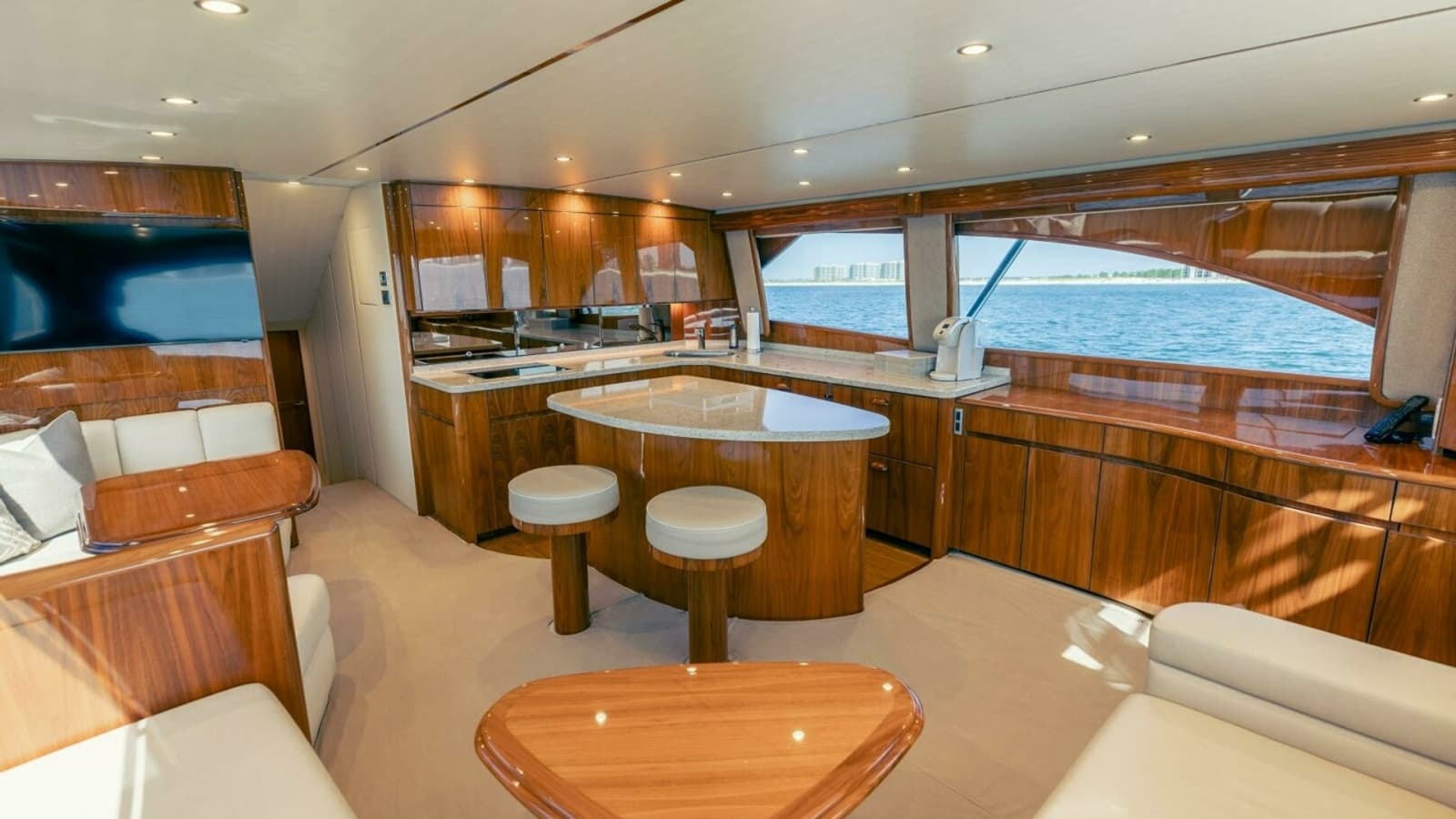 2018 Viking 62 Convertible- Da'Grits- Salon