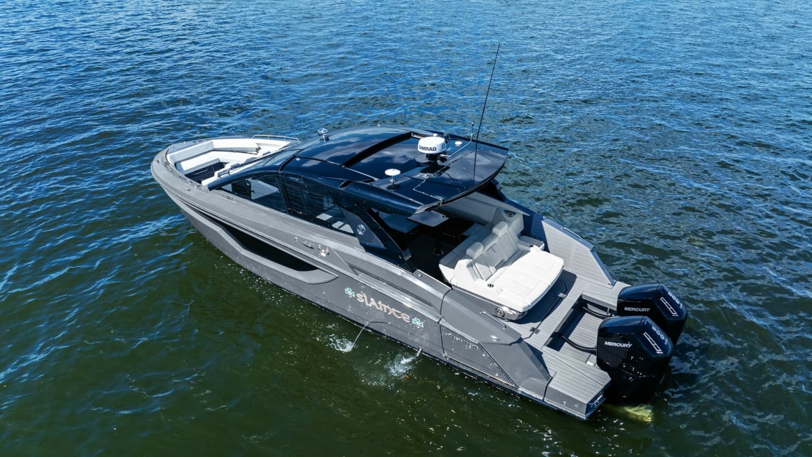 Aerial View of Spacious Aft Deck
