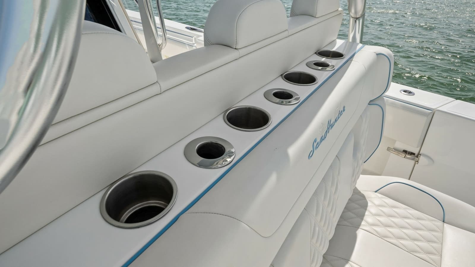 Aft Seating with Rod Holders