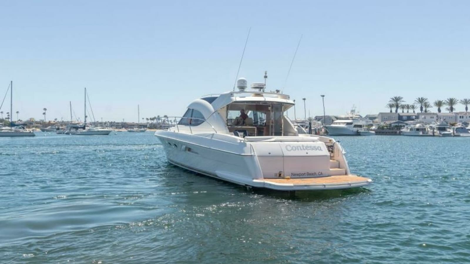 2012 Riviera 50 Sport Yacht "Contessa" - Aft View with Swim Platform