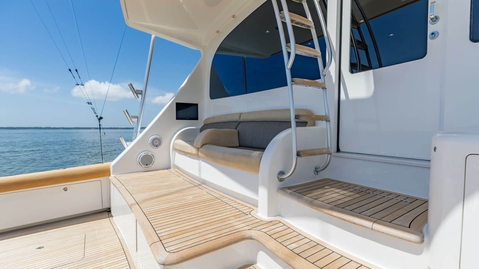 Spacious Aft Deck with Ladder Access