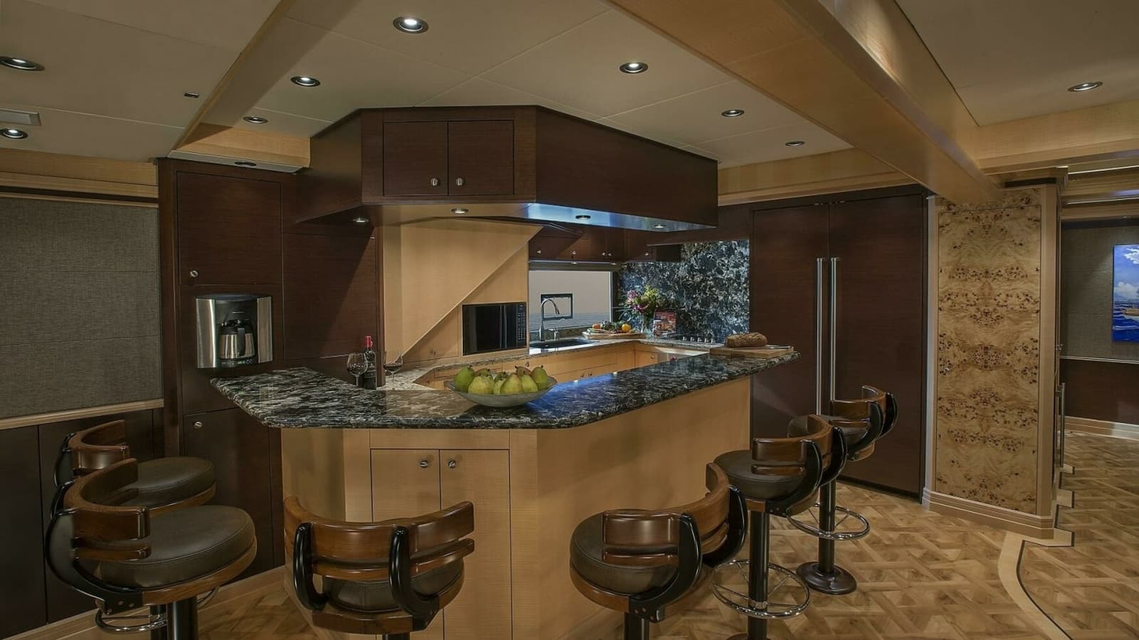 2019 Nordlund 115 Expedition Yachtfisher "Cazador" - Luxurious Galley with Bar Seating