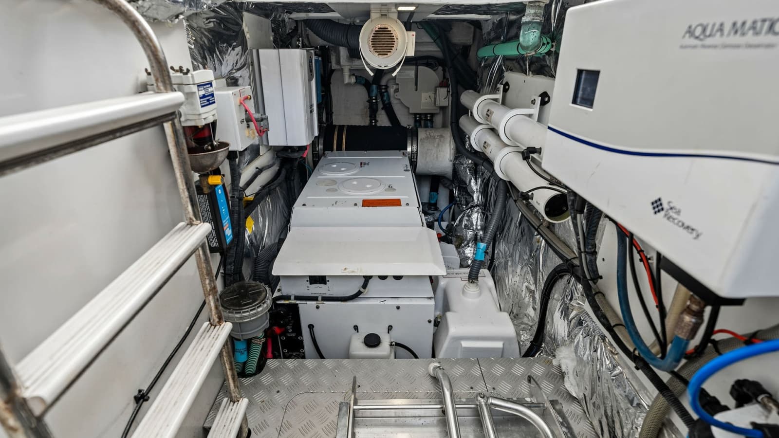 Engine Room with Twin CAT C18 ACERT Engines