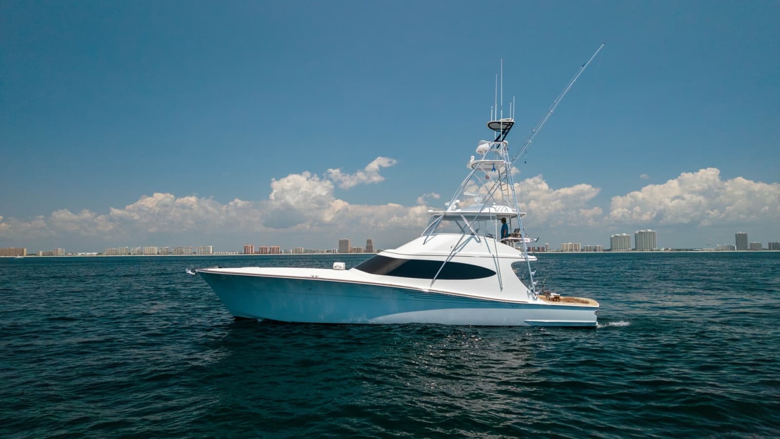 2021 65 Hatteras GT On the DL Port Profile