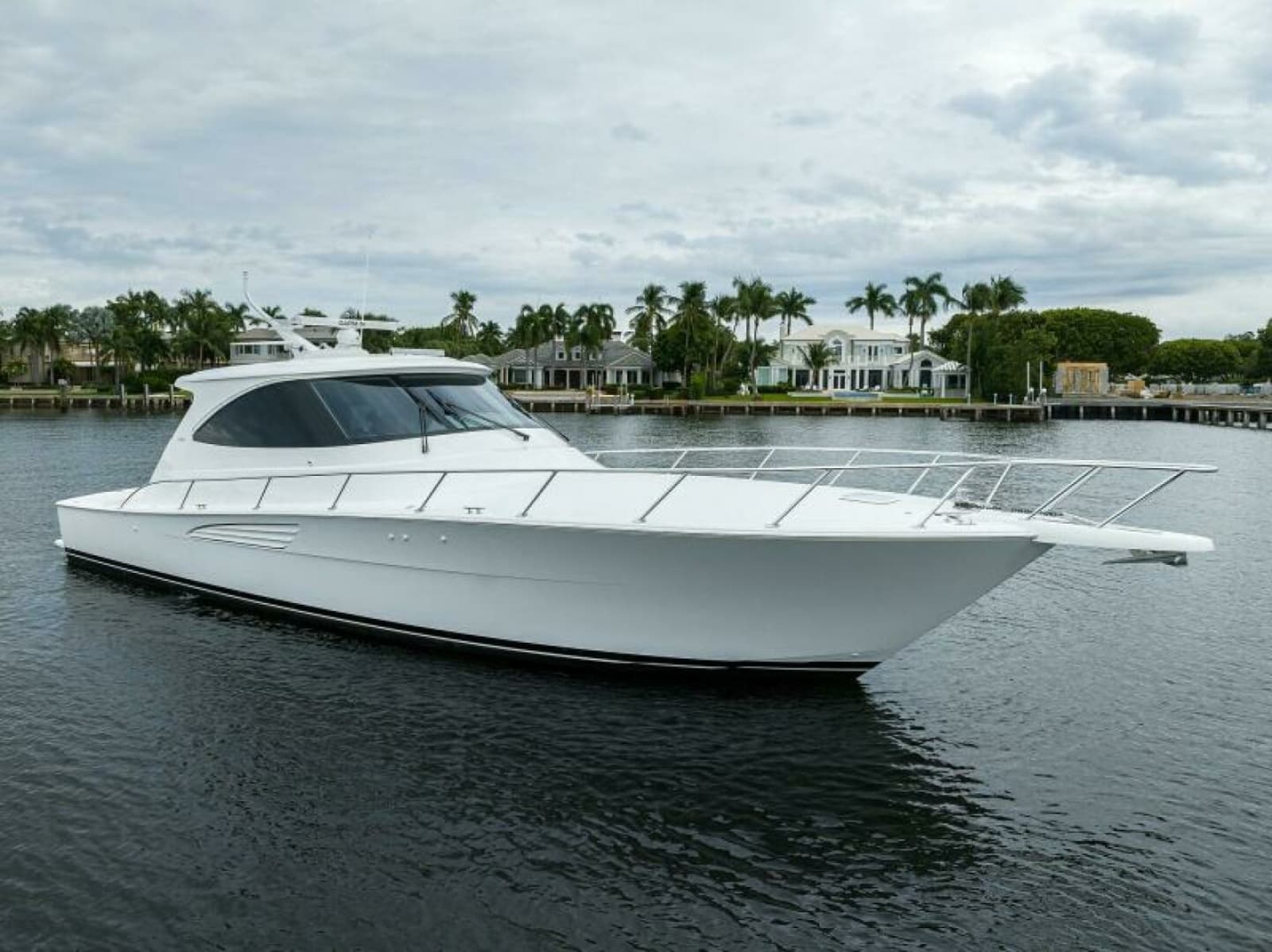 Viking 54 - TROUBLE FREE - Starboard Bow Profile