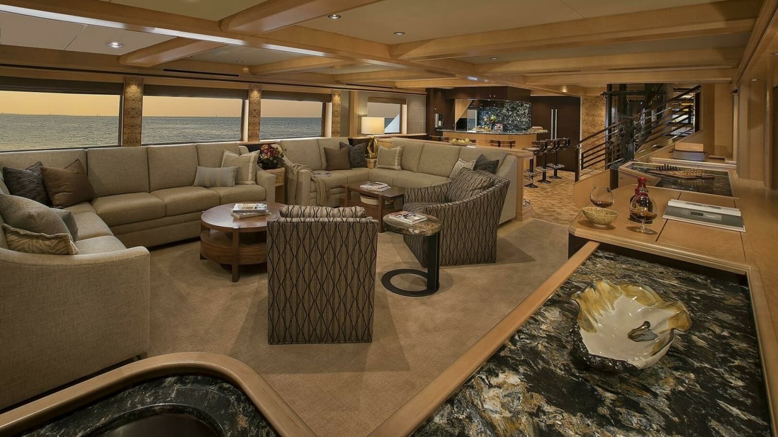 2019 Nordlund 115 Expedition Yachtfisher "Cazador" - Expansive & Elegant Interior Salon