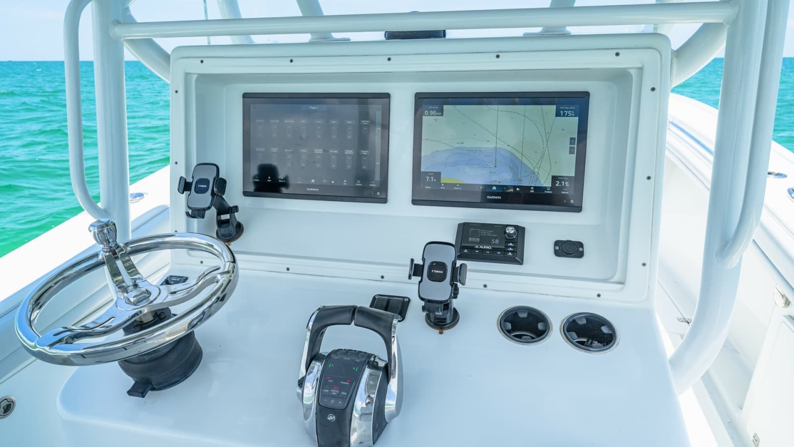 Helm Station with Dual Displays