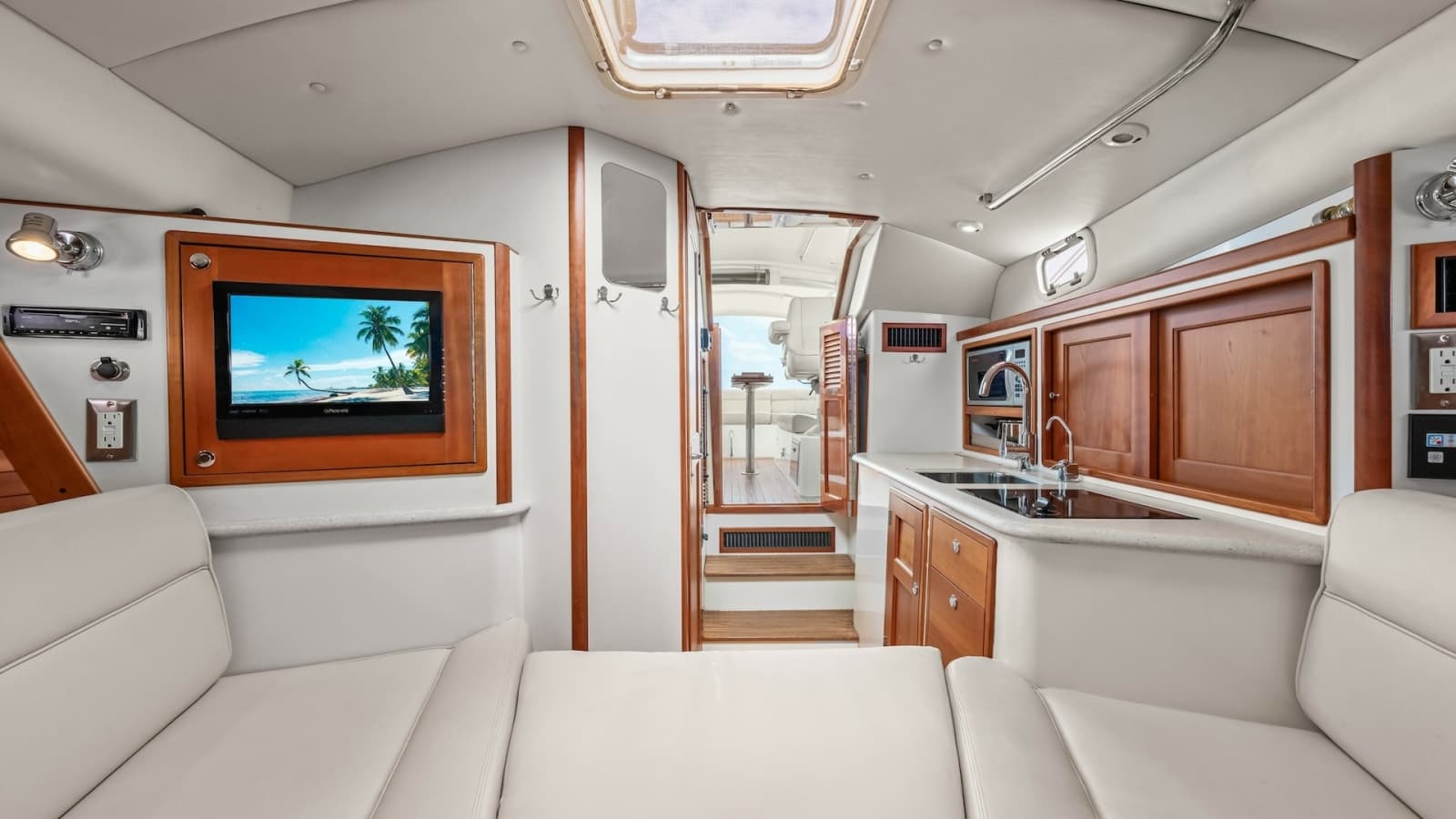 Interior Salon with Galley View