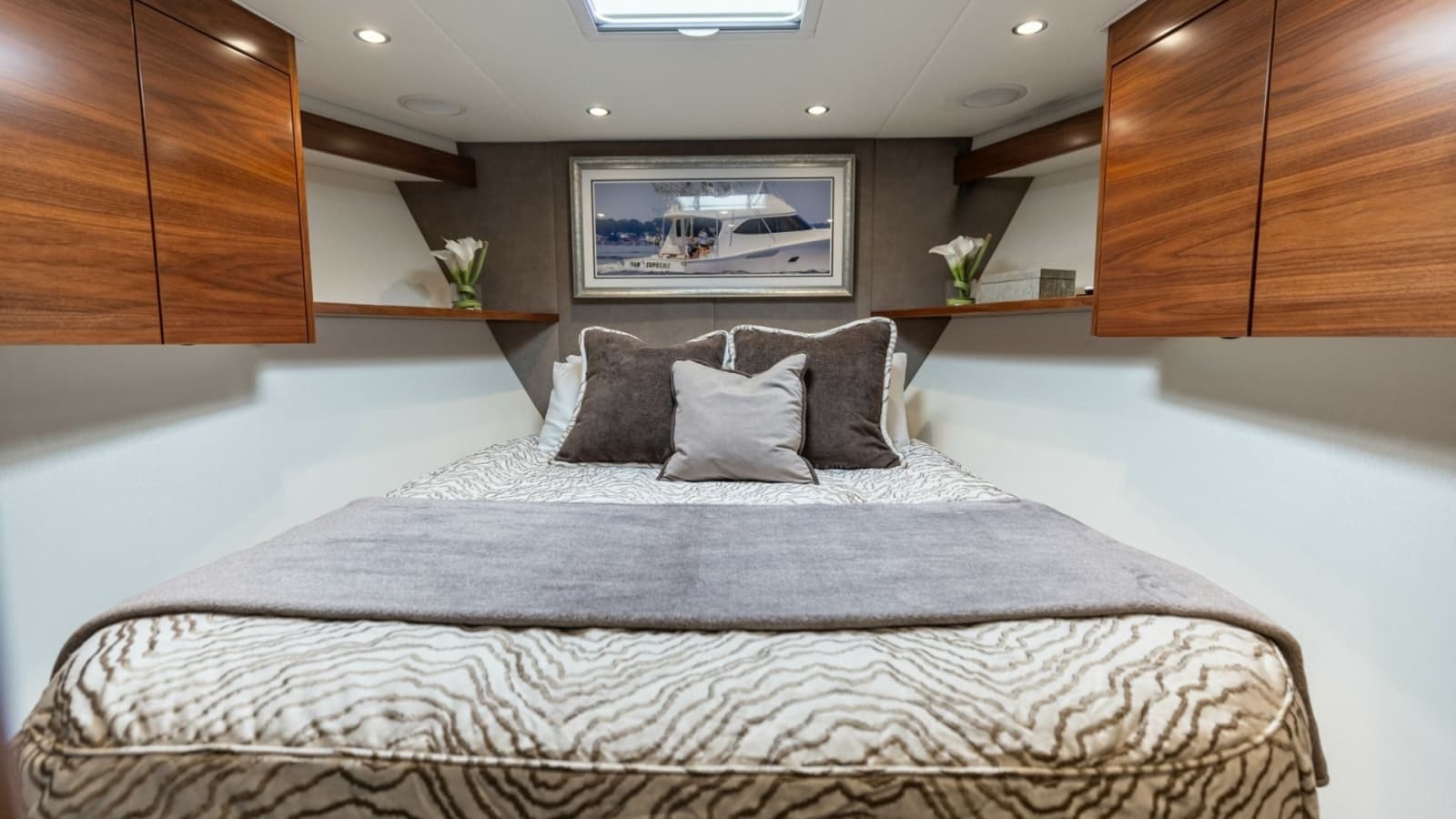 2023 Viking 72 Convertible- TEAM SUPREME- Forward Stateroom