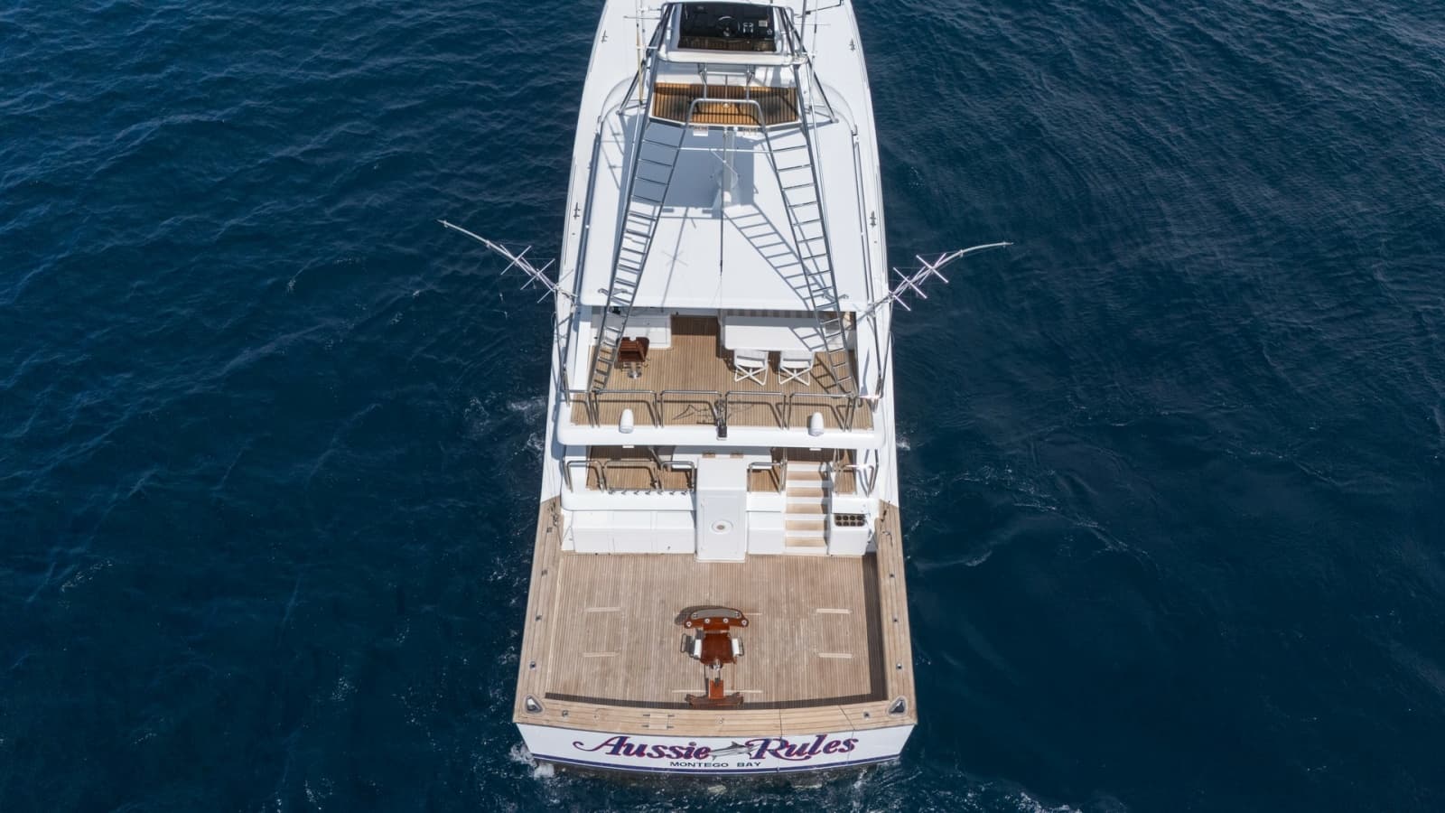 Aerial View of Aft Deck and Cockpit