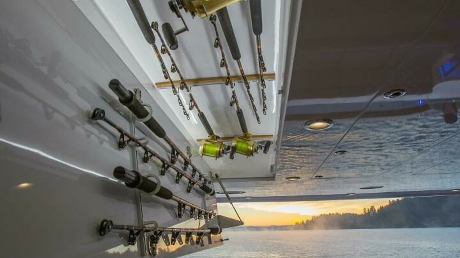 2019 Nordlund 115 Expedition Yachtfisher "Cazador" - Fishing Rod Storage on Deck