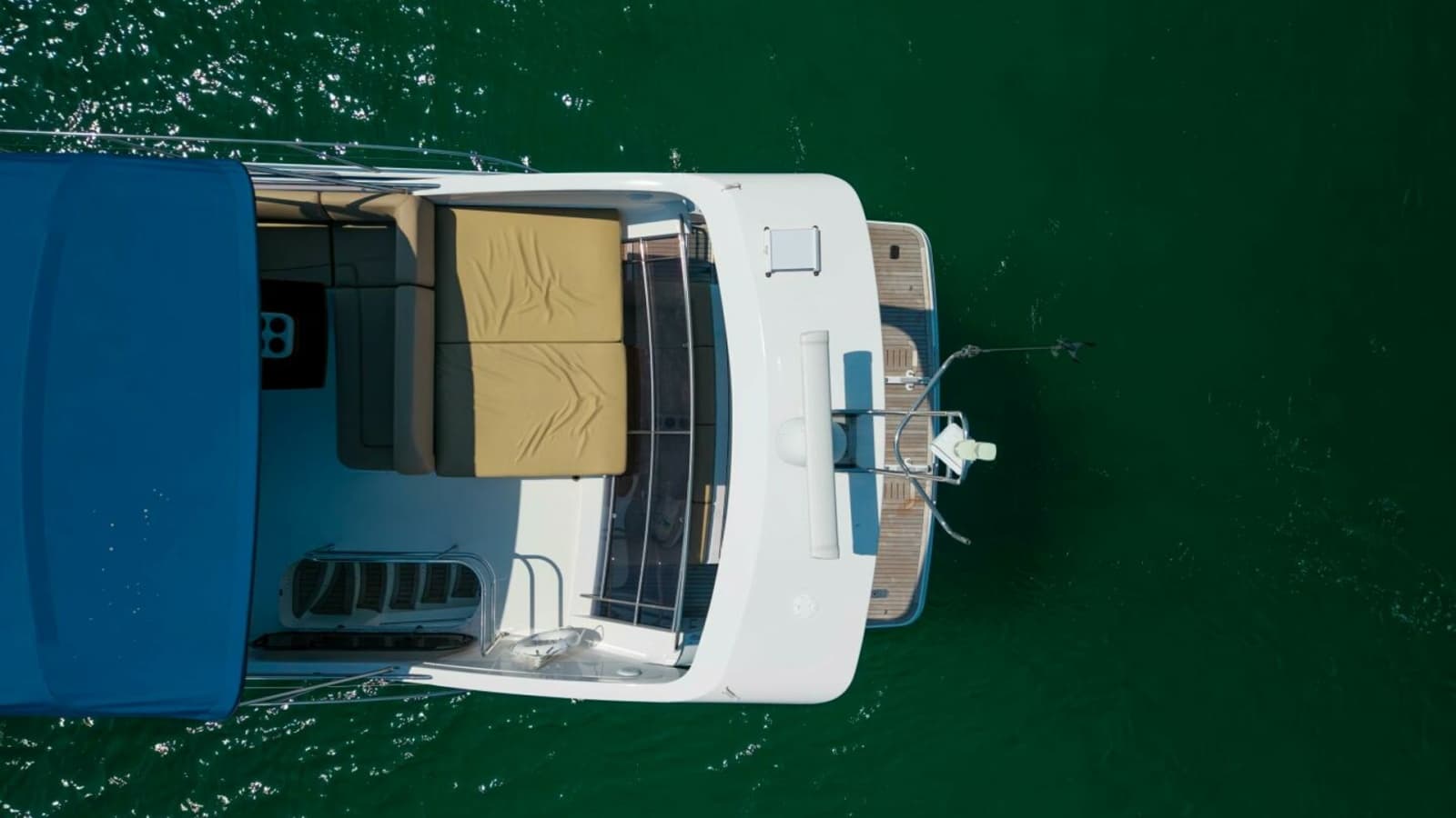 2011 Princess 64 'Harbor Story' - Aerial Stern