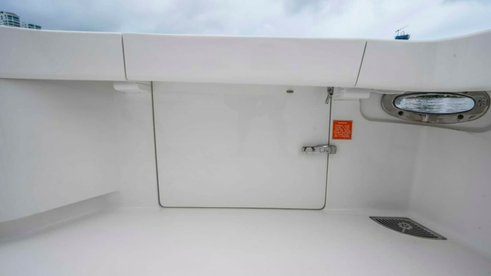 Cockpit Storage Hatch and Drain