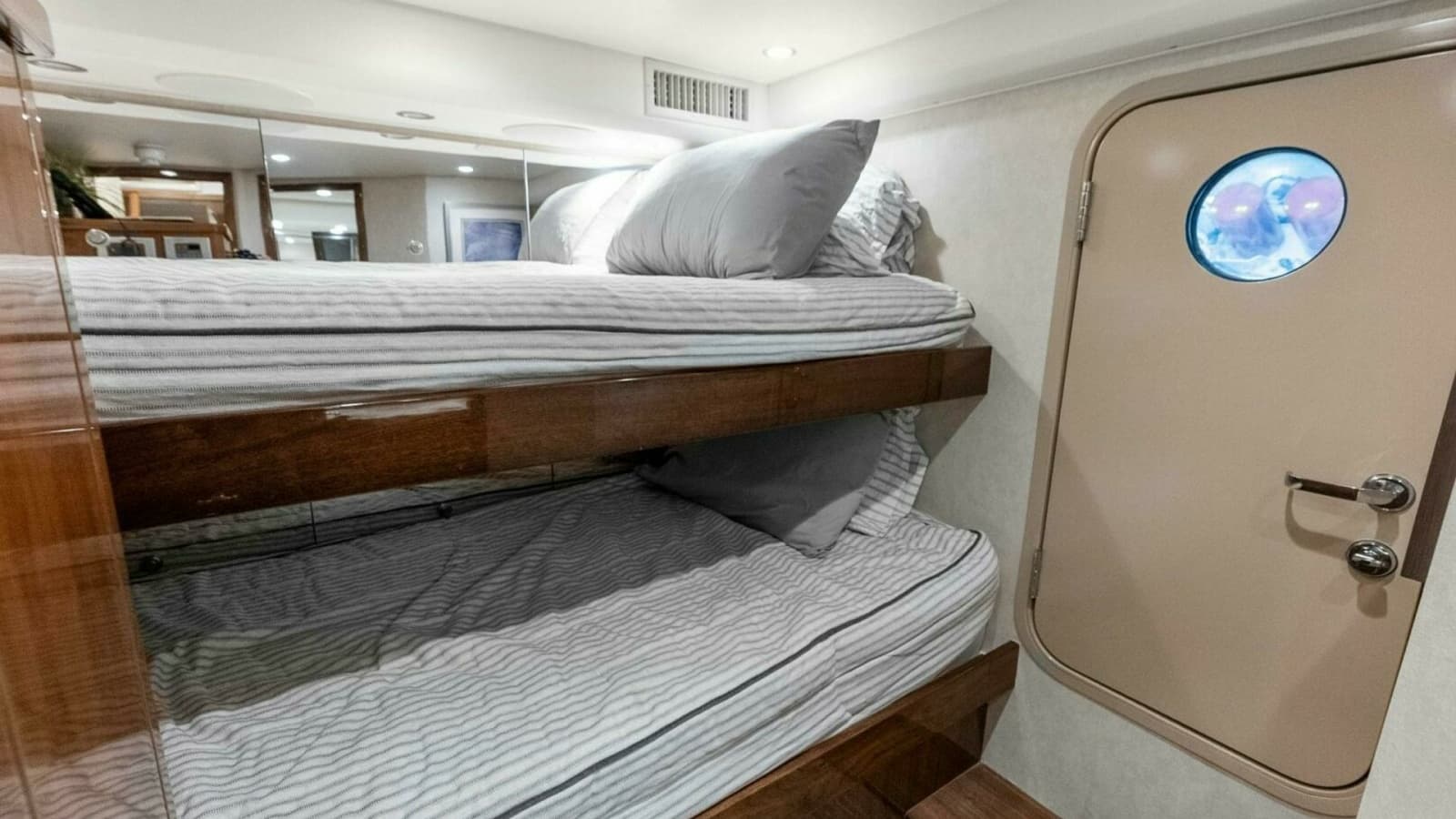 2022 Viking 68 Enclosed Bridge- PIPE DREAM- Crew Stateroom