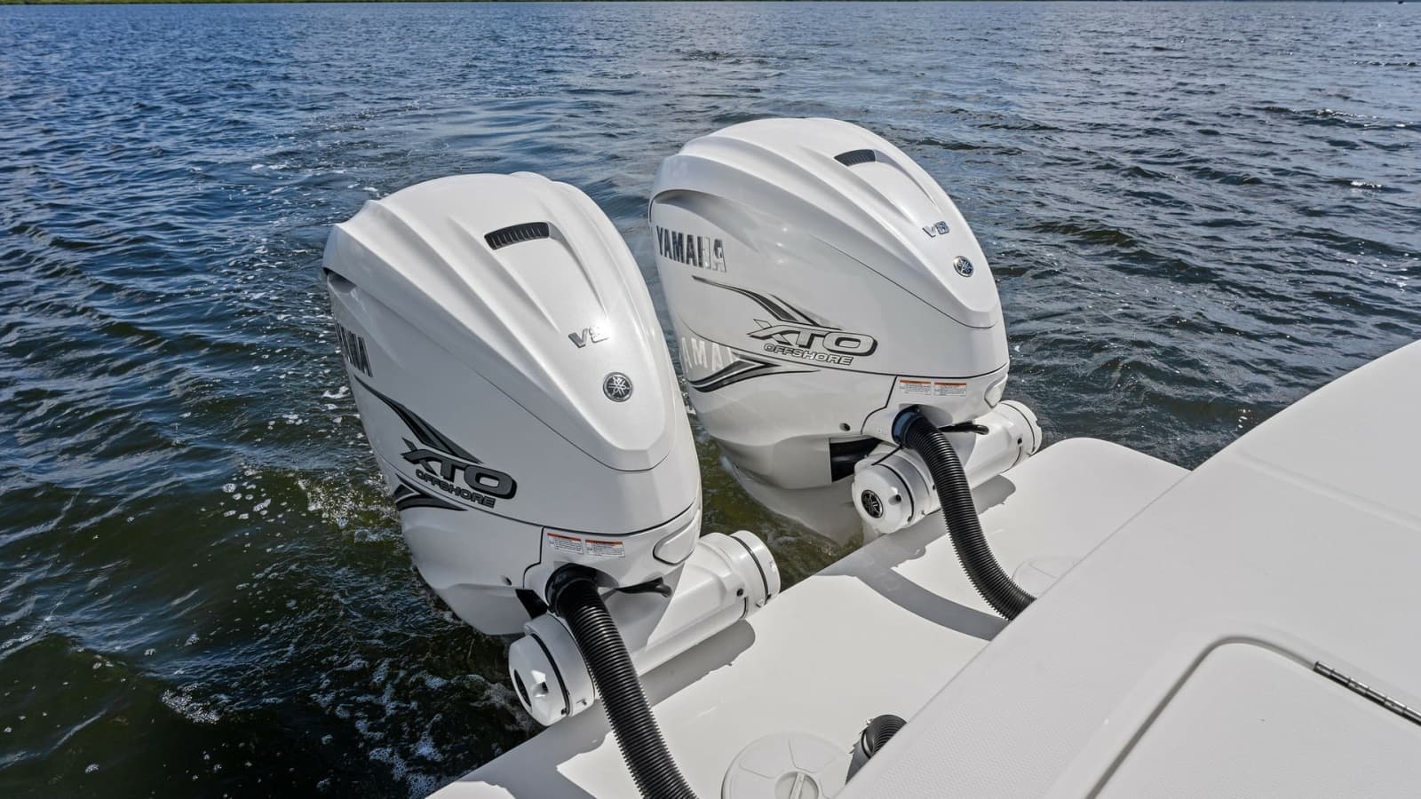Twin Yamaha Outboard Engines View