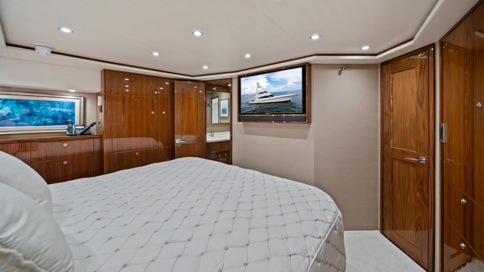 Luxurious Master Stateroom with TV