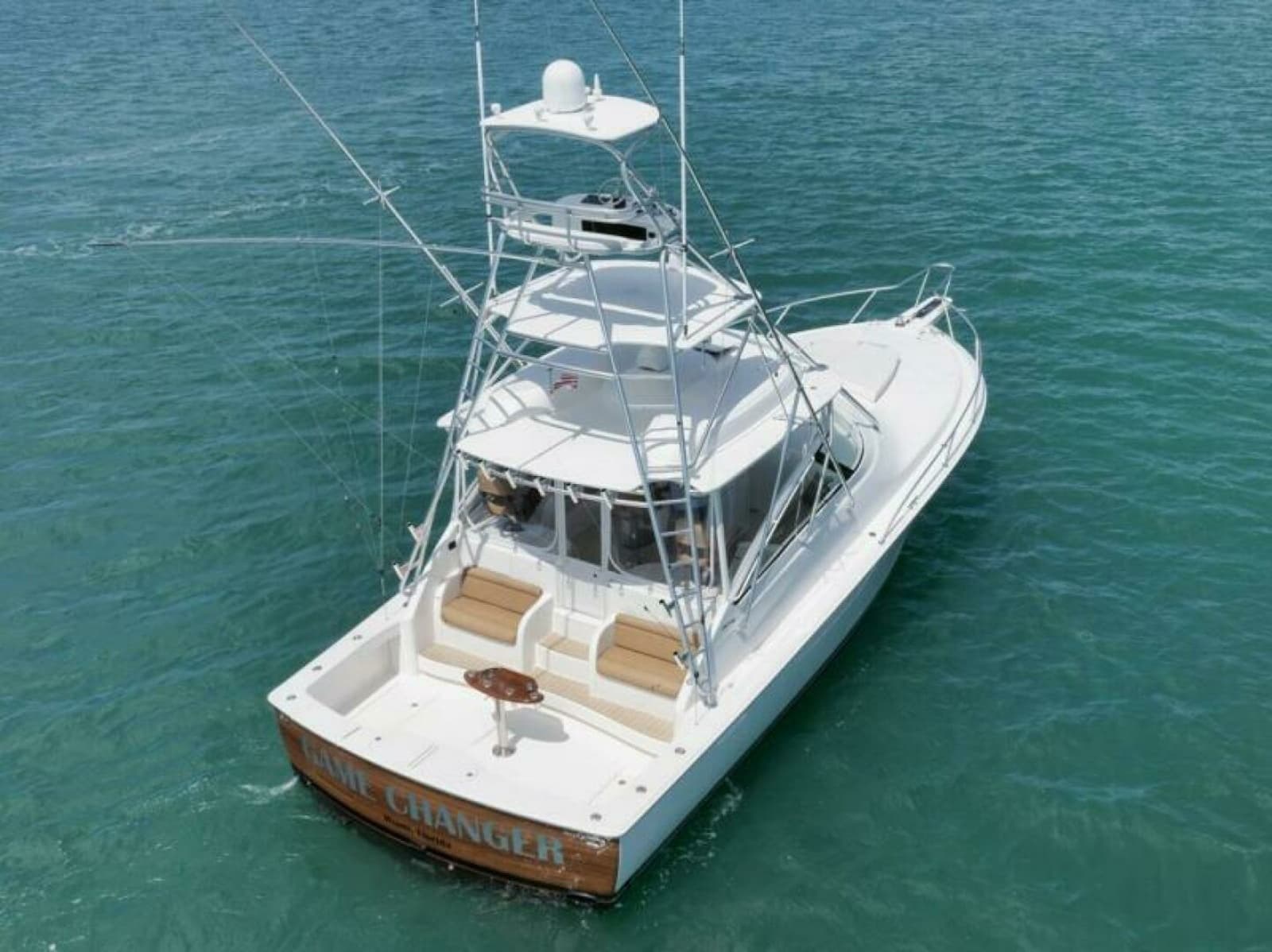 Viking 42 GAMECHANGER - Aft Aerial Profile