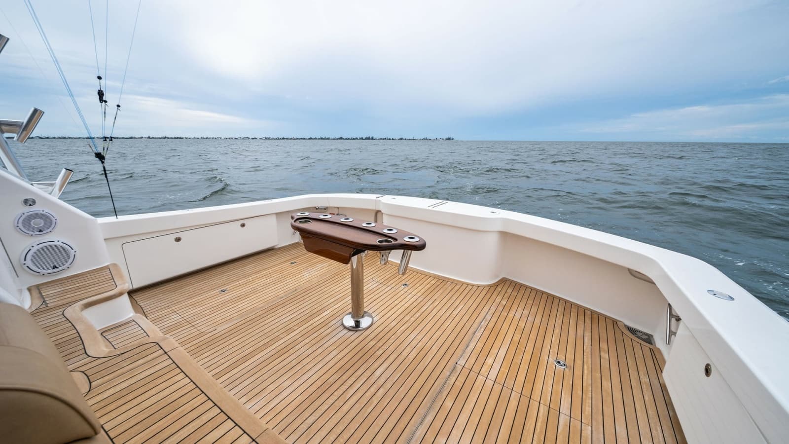 Spacious Teak Cockpit Deck View
