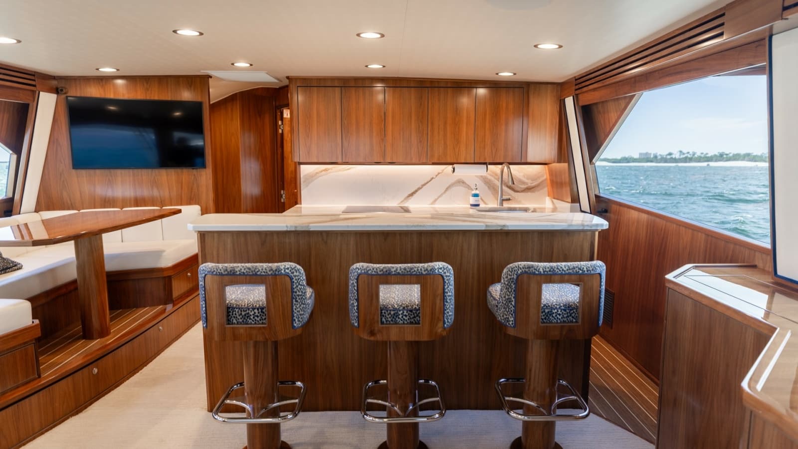 Galley with Bar Seating