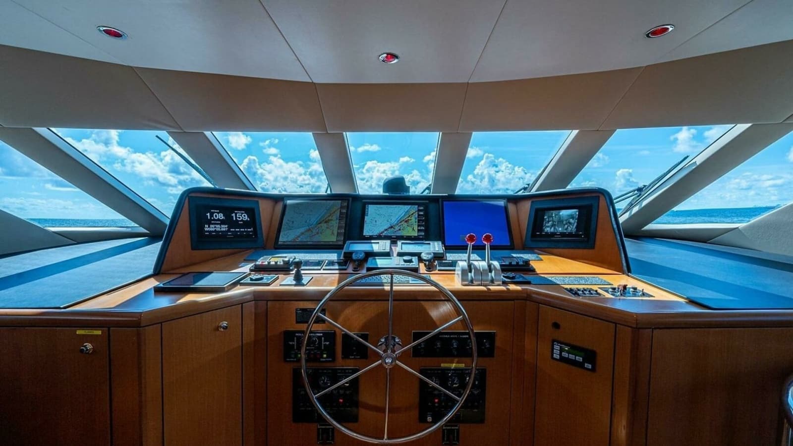 Sophisticated Pilothouse Helm Station