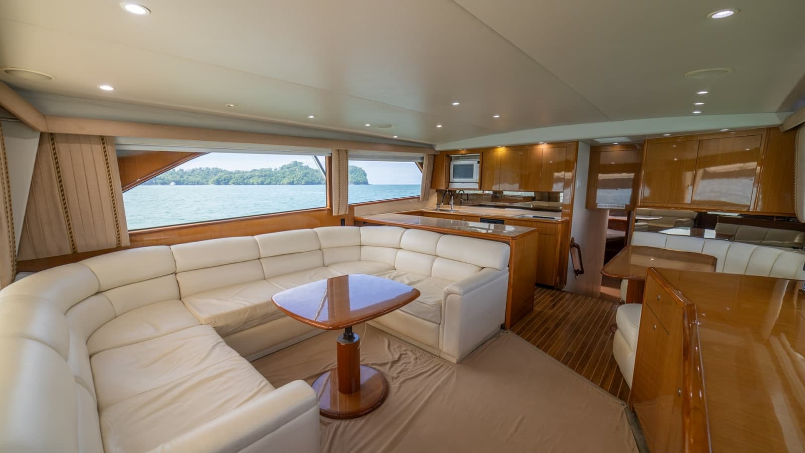 Salon/Galley 2002 Viking 61 Convertible