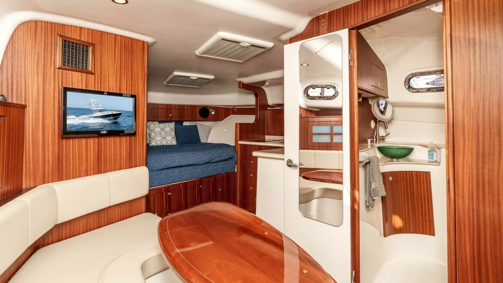 2018 Pursuit 385 Offshore "TAG TEAM" - Luxurious Interior Salon