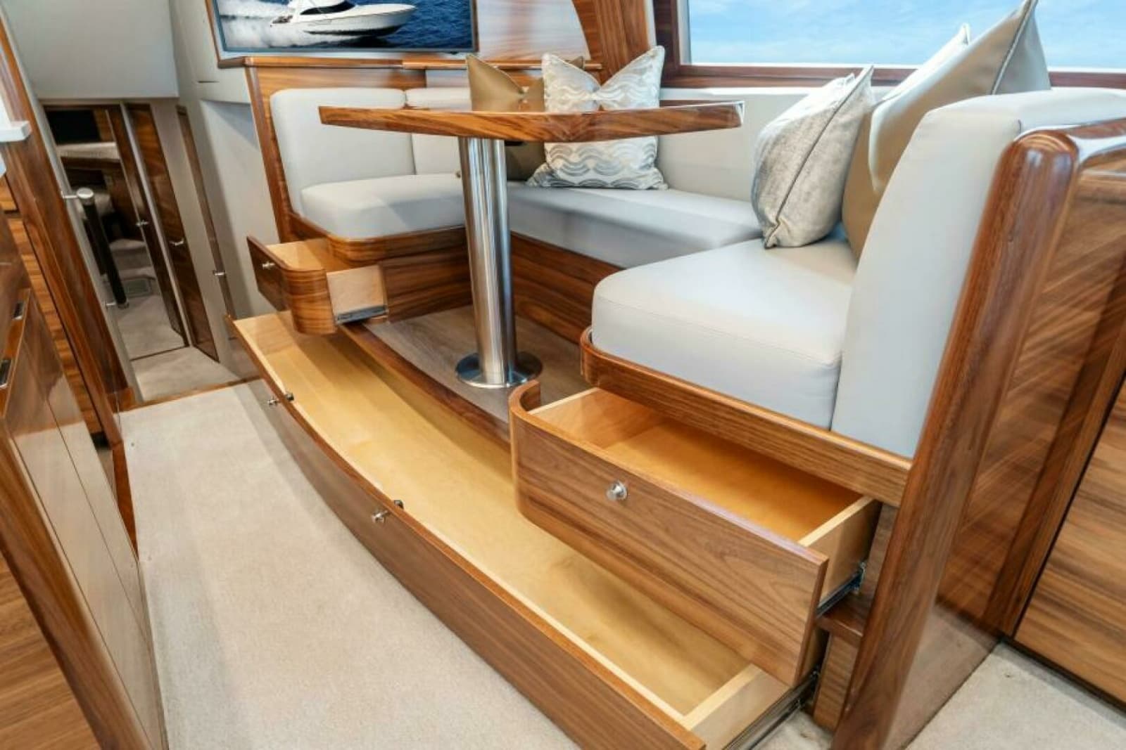 Viking 50 Convertible - Under Dinette Rod Locker Storage