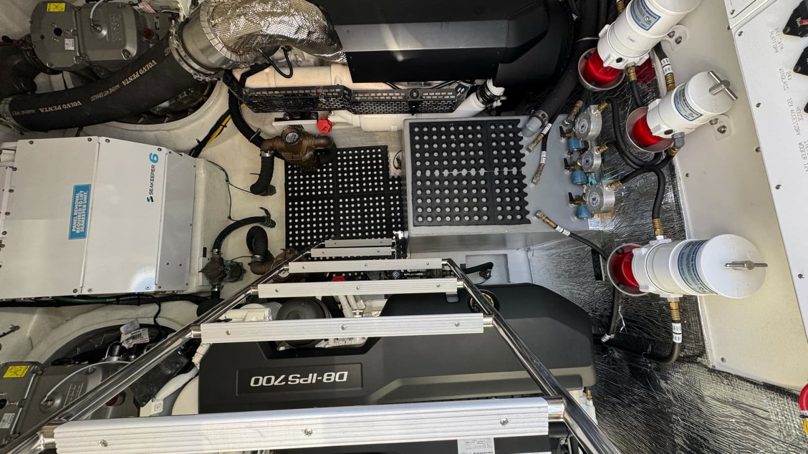 Engine Room with Volvo Penta Engines