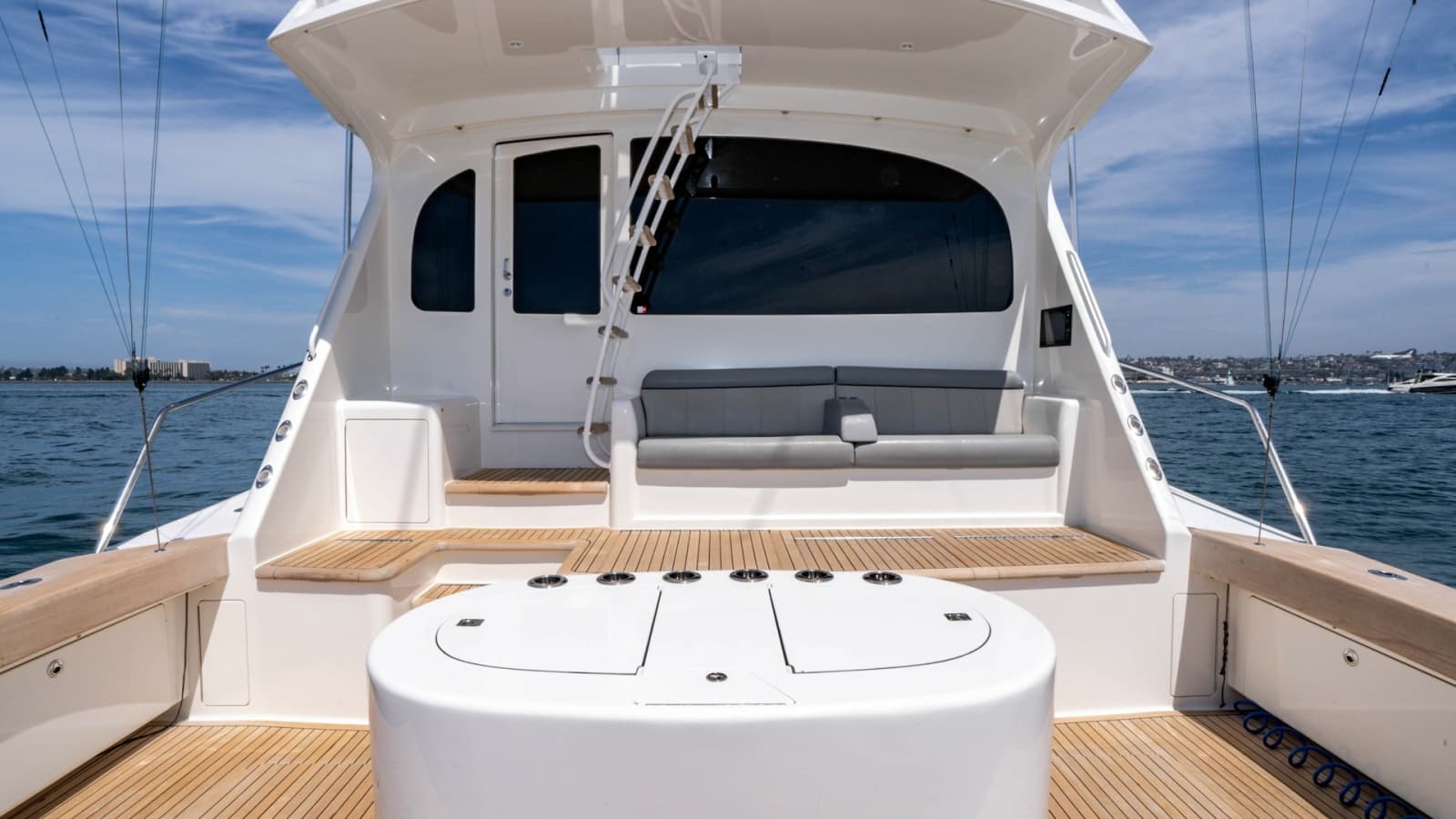 2014 Viking 76 Enclosed Bridge "TRANQUILO" Teak Cockpit & Comfortable Mezzanine Seating