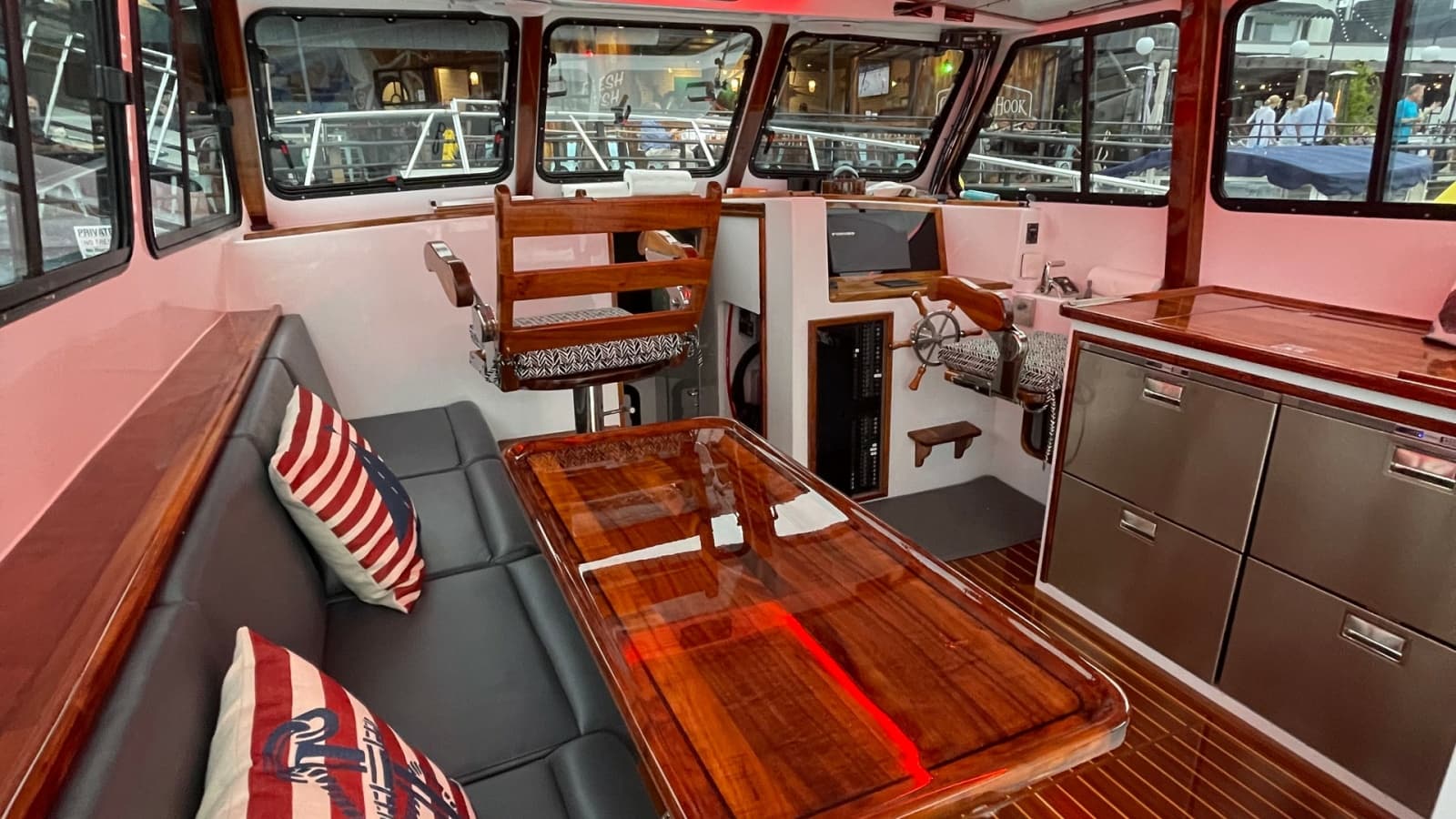 2019 Donelle 35 Flybridge Sportfish "BEAR FLAG 3.0" - Spacious Salon with Helm Station