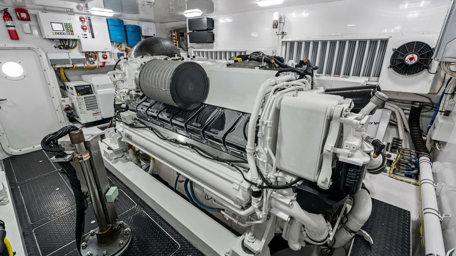 2016 Viking 80 Enclosed Bridge- FRIGATE- Engine Room