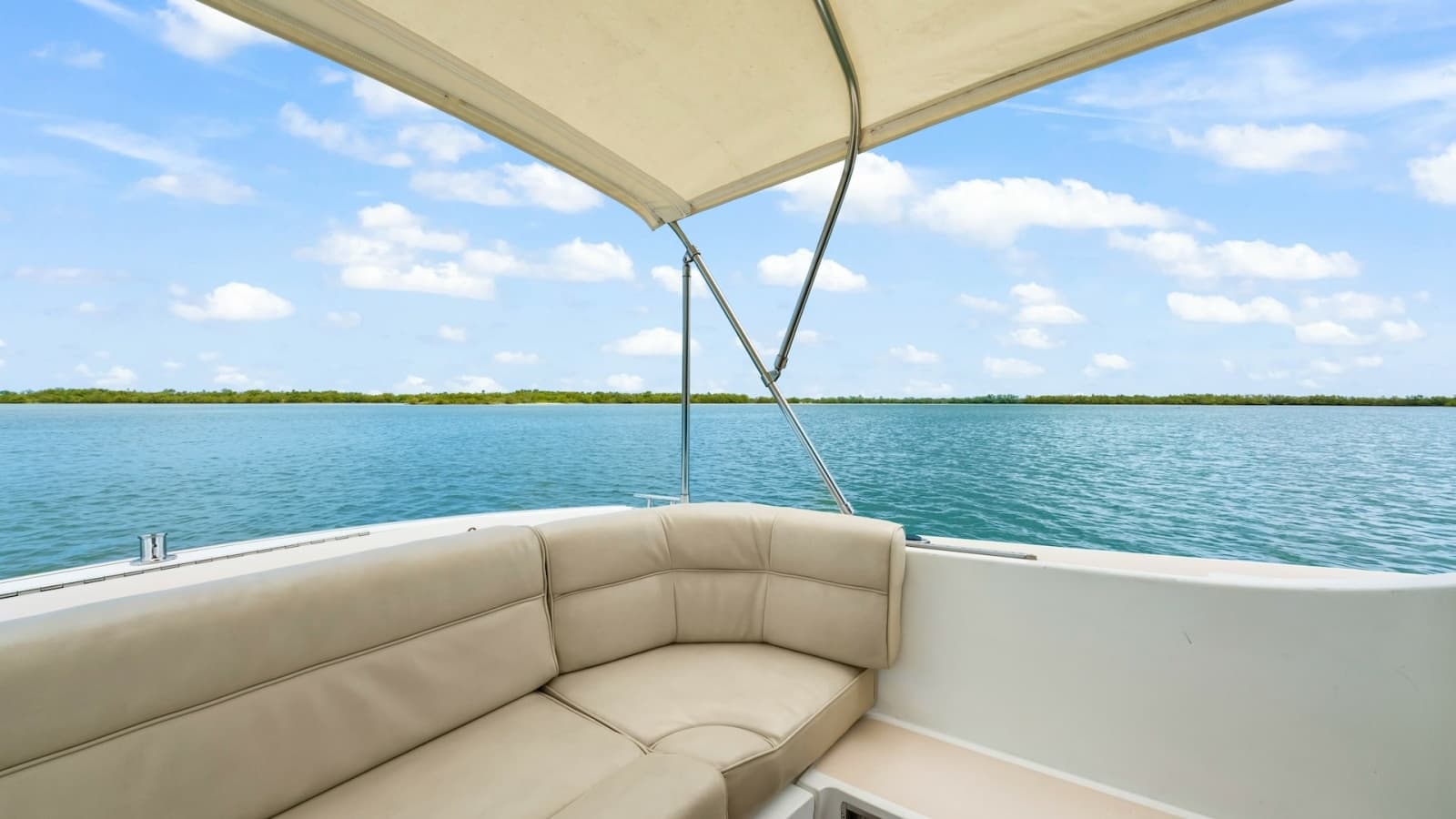 Aft Deck Seating with Canopy