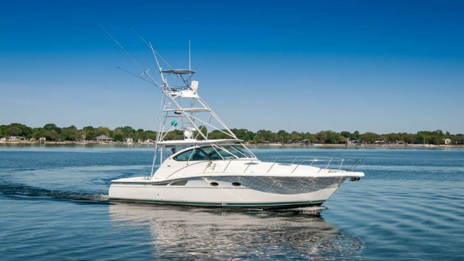 2003 Tiara Yachts 4200 Open Kingfisher Stbd Profile 2
