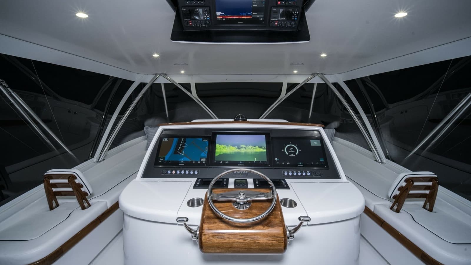 2026 Winter Custom Yachts 75 Open Convertible- MISS CARRIE- Cockpit